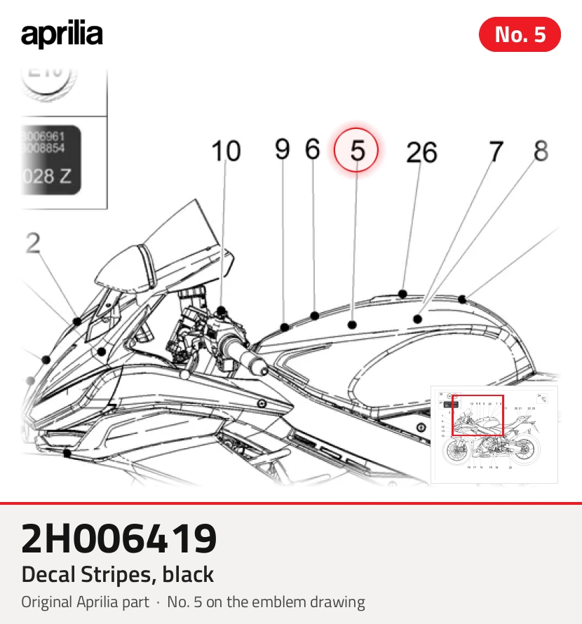Sierstrips, zwart