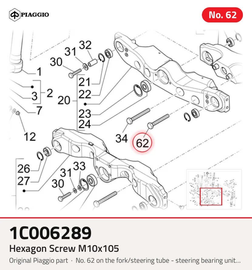 Sechskantschraube M10x105