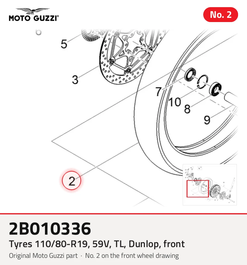 Opony 110/80-R19, 59v, TL, Dunlop, Front
