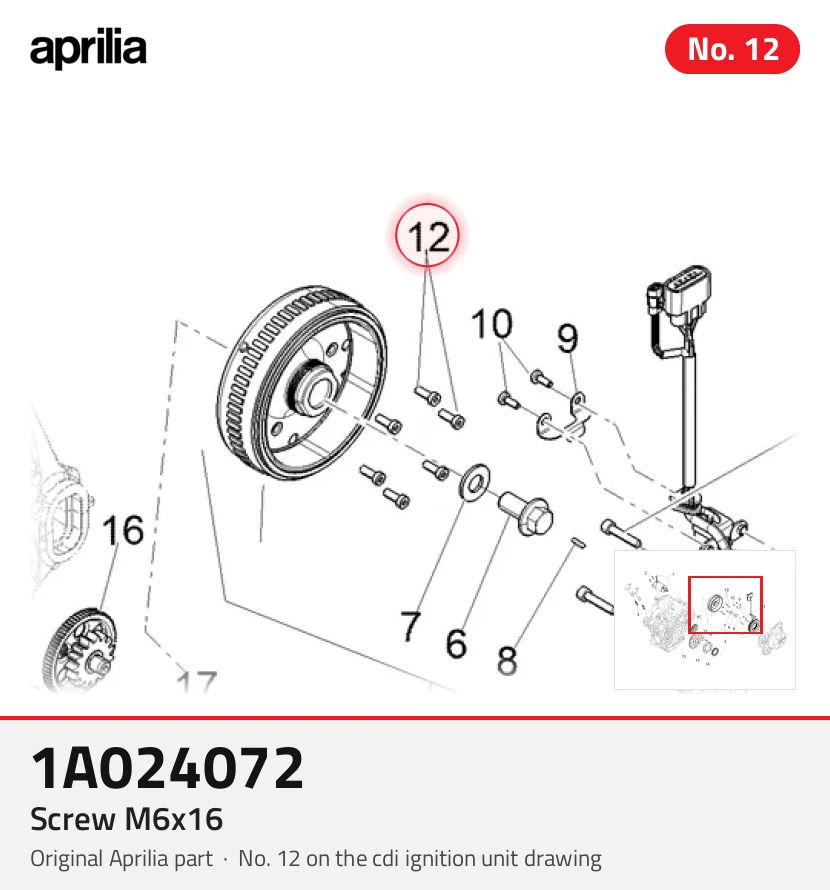 Screw M6x16