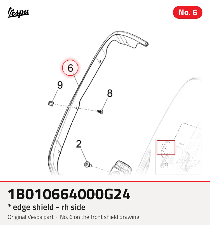 * Bouclier de bord - côté RH