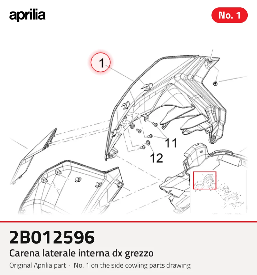 CARENA LATERALE INTERNA DX GREZZO