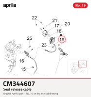 Seat release cable