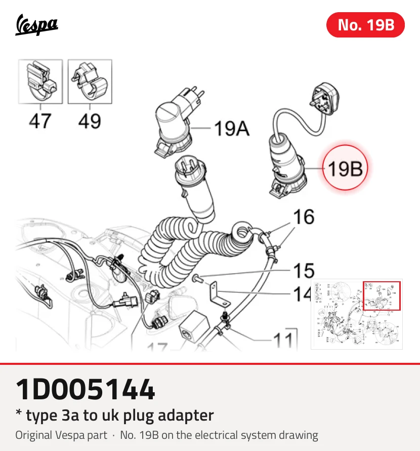 * Adaptador de enchufe de tipo 3A a Reino Unido