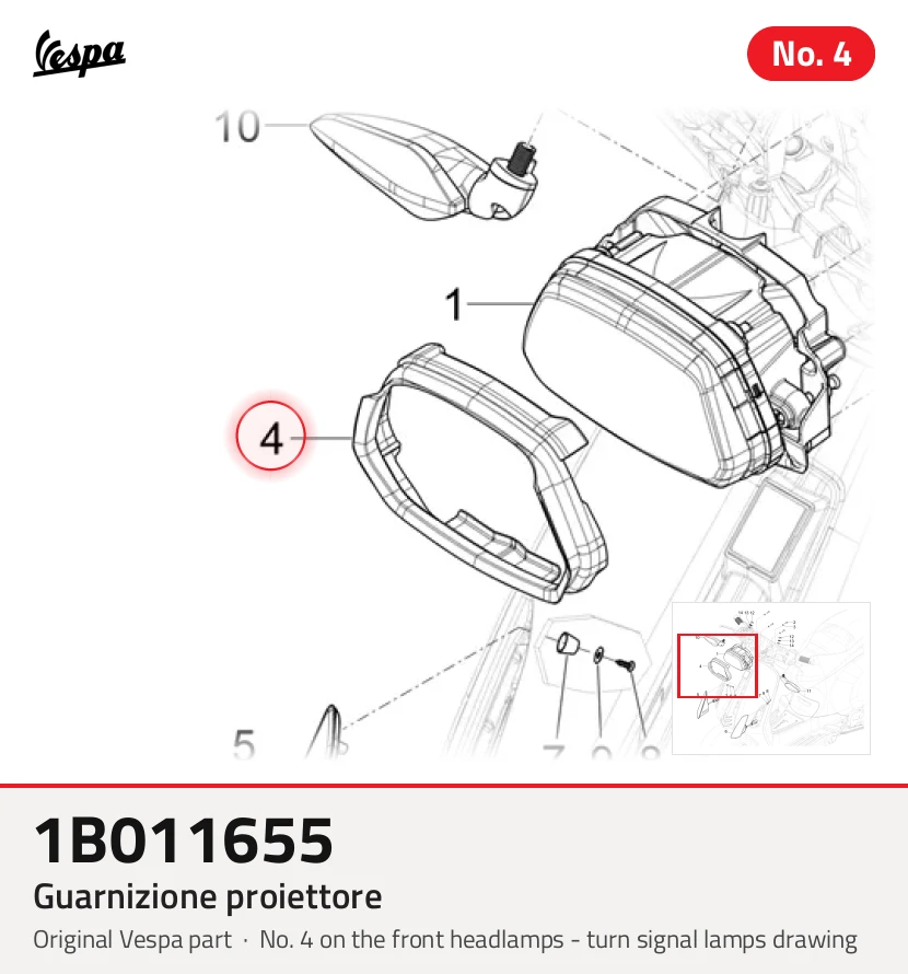 Koplamp pakking