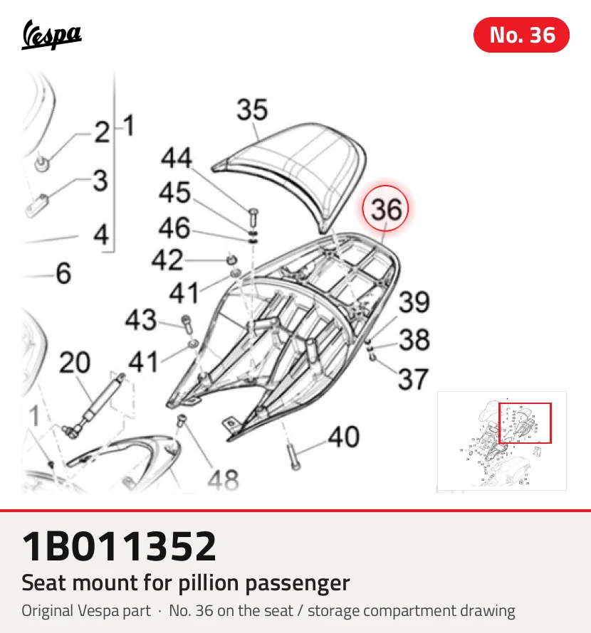 Monta de asiento para un pasajero