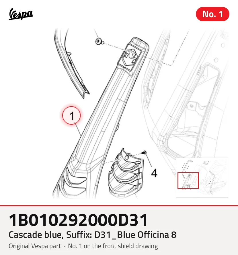 Cascade blue, Suffix: D31_Blue Officina 8