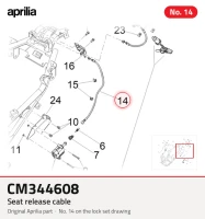 Seat release cable