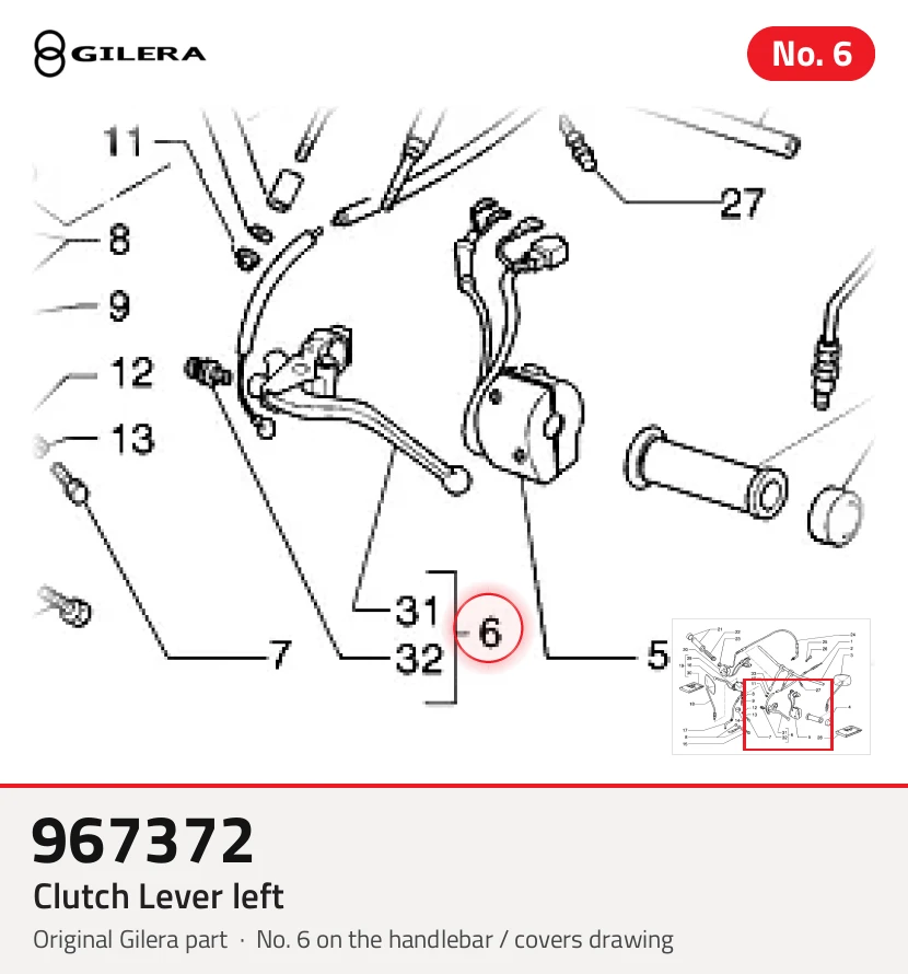 Clutch Lever left