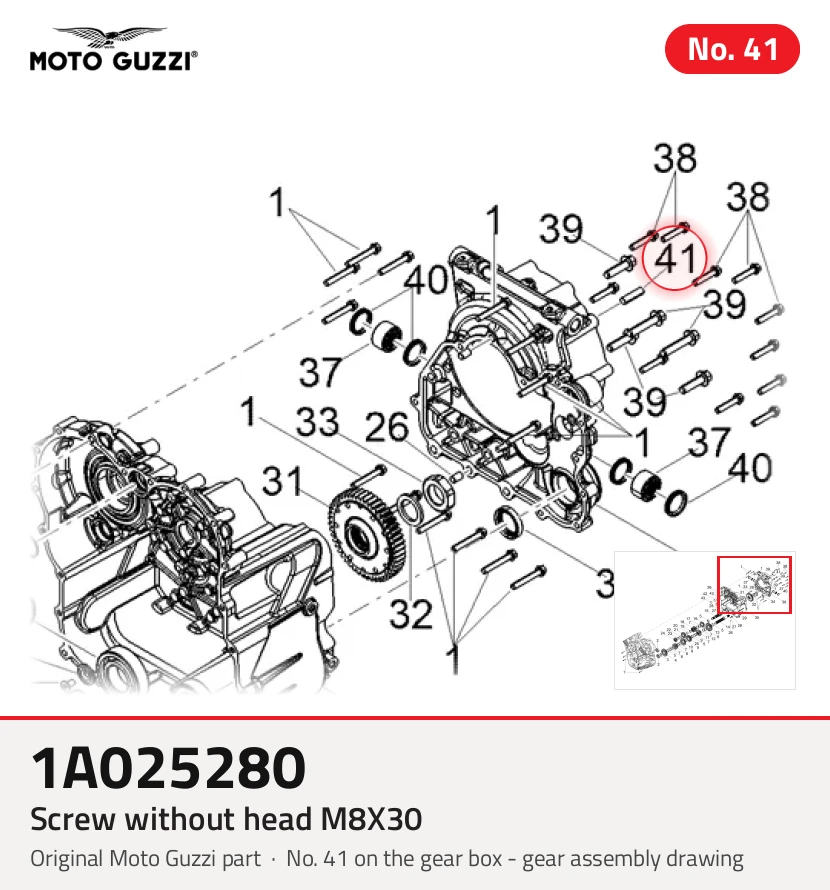 Screw without head M8X30