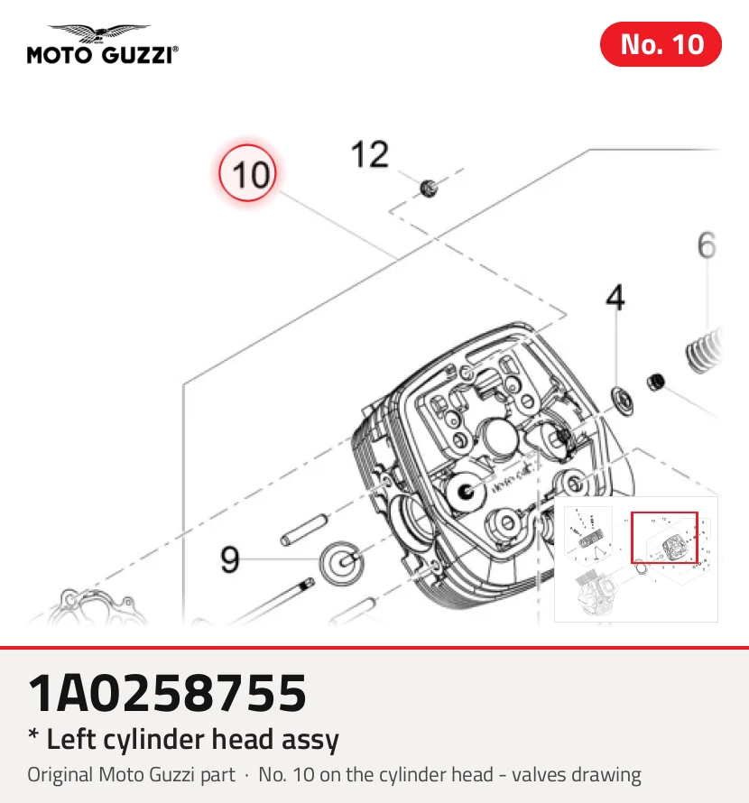 * Left cylinder head assy