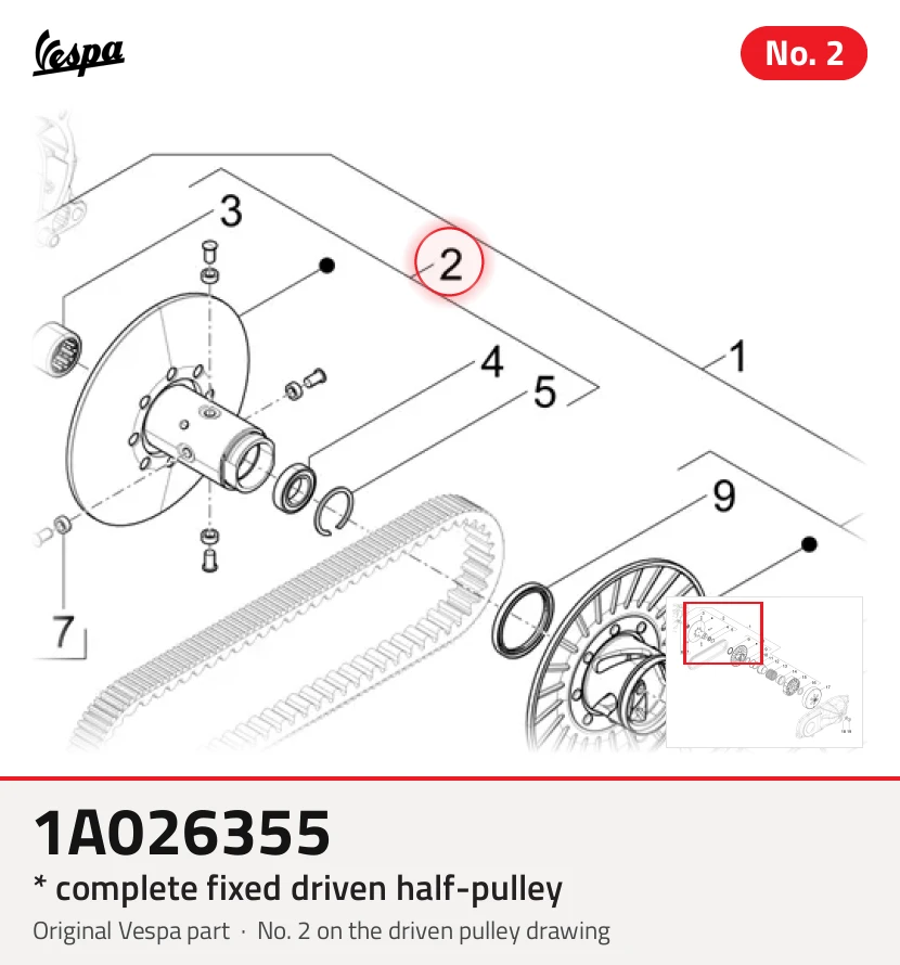 * Half-Pulley a guida fissa completa
