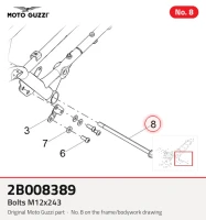 Bolzen M12x243