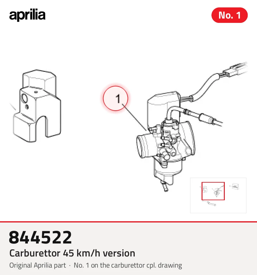 Wersja gaźnika 45 km/h