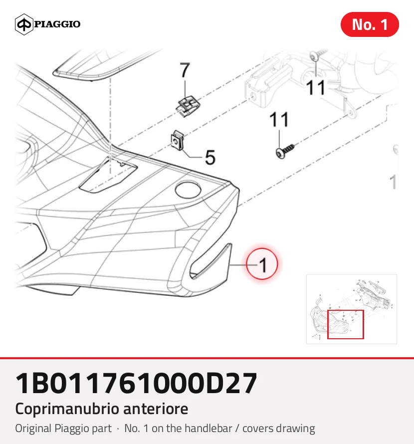 Vordere Lenkerabdeckung