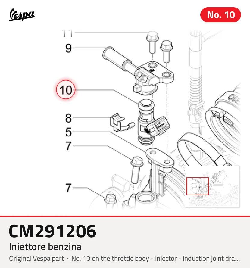 Benzine injector