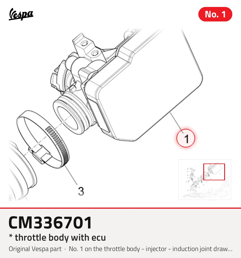 * Gaskörper mit ECU