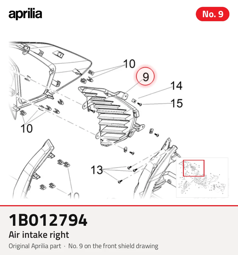 Air intake right