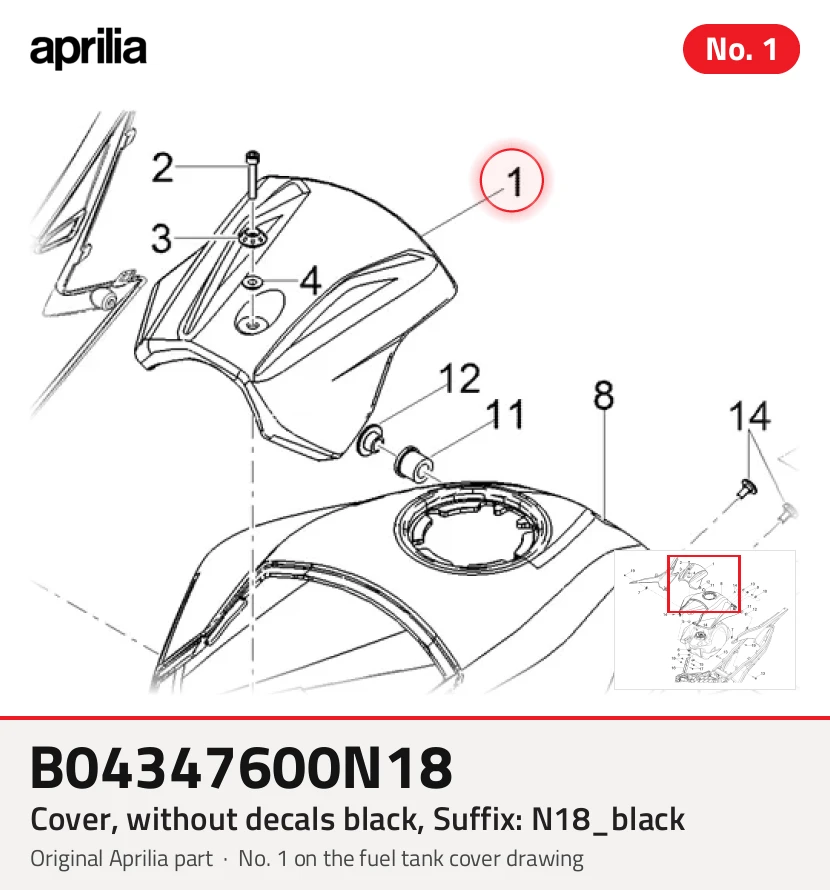 Cache/entourage/habillage, sans autocollant noir, Suffixe et code couleur Piaggio: N18_noir