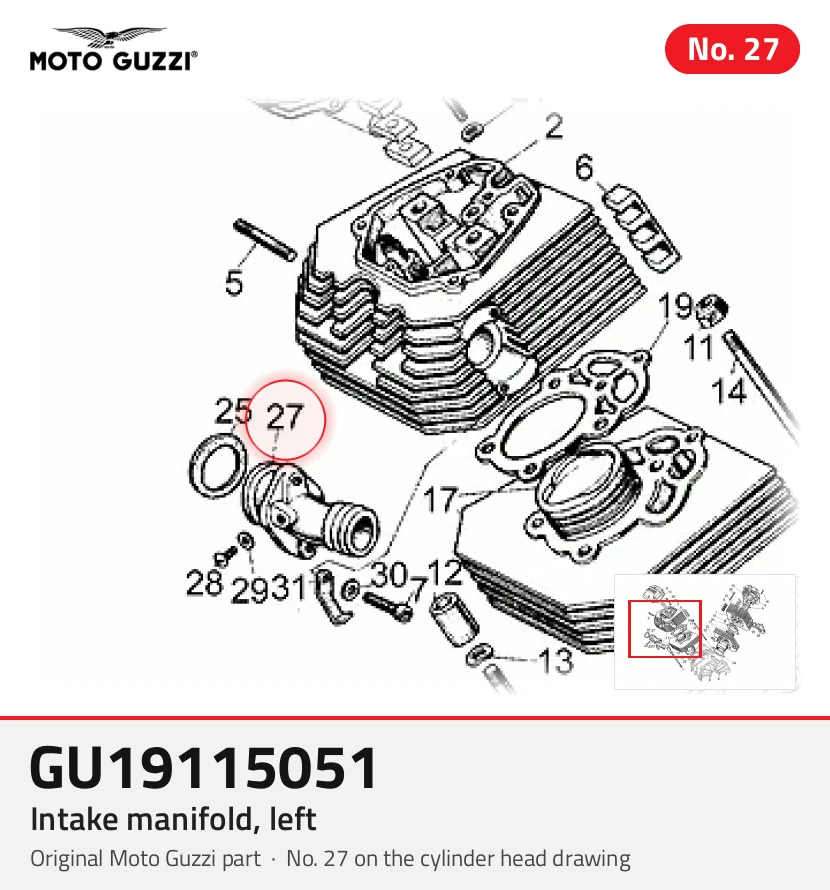 Intake manifold, left