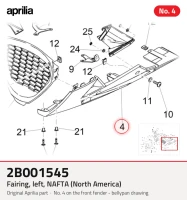 Carenagem, à esquerda, NAFTA (América do Norte)