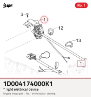 * Dispositivo elettral direito