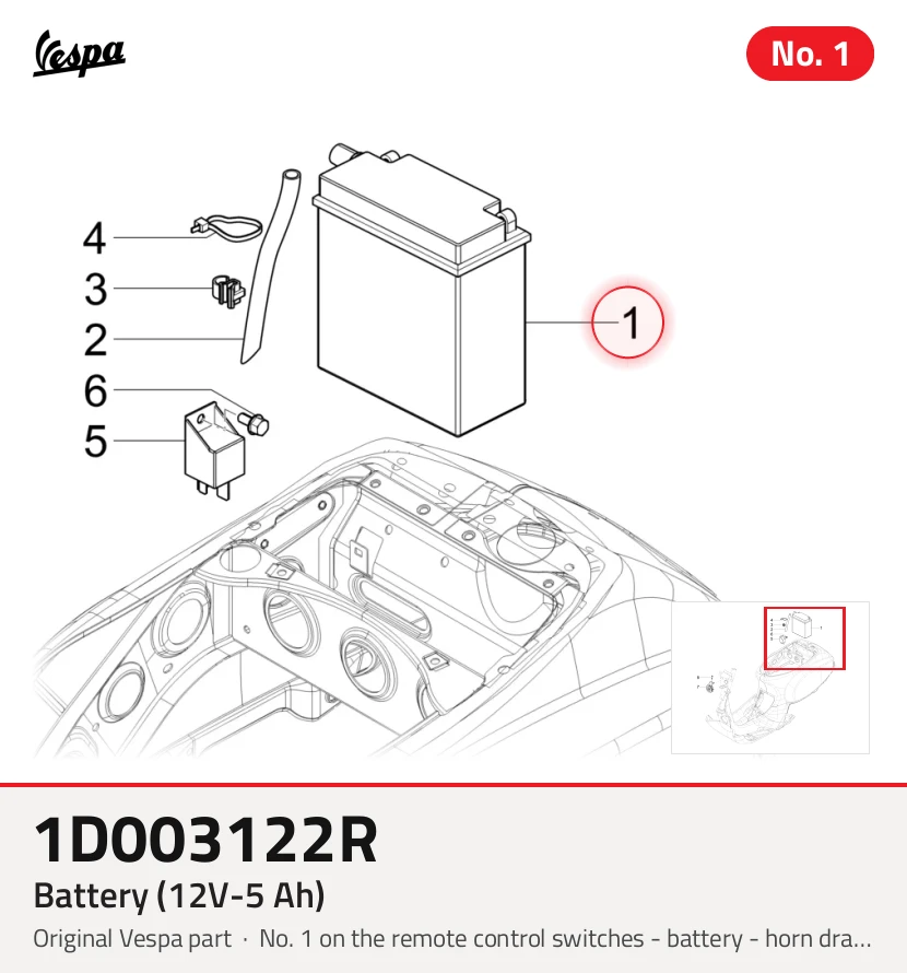 Batterij (12V-5 Ah)