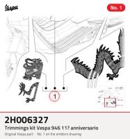Kit recortes vespa 946 11� anniversario