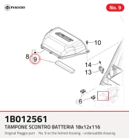 Tampon scontro batterij 18x12x116