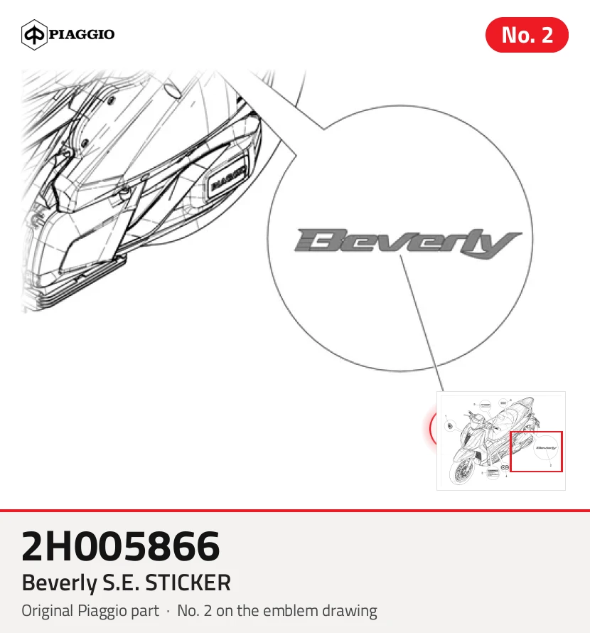 Beverly S.E. autocollant