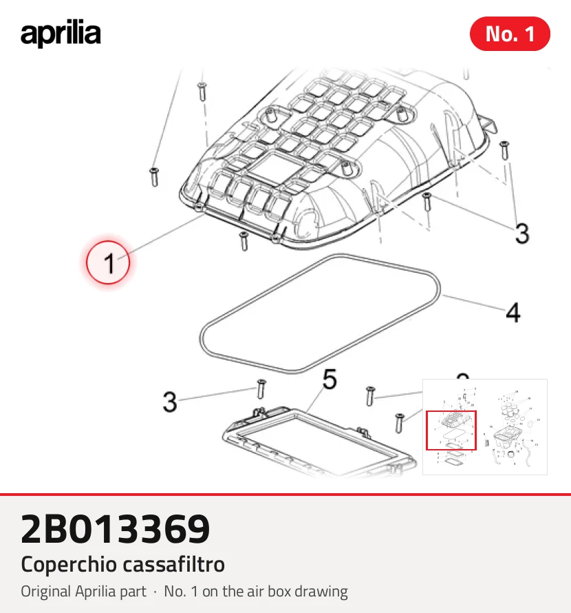 Couvercle du boîtier de filtre
