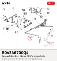 Carena Tomatale SX Bianco 505/A Assemblata
