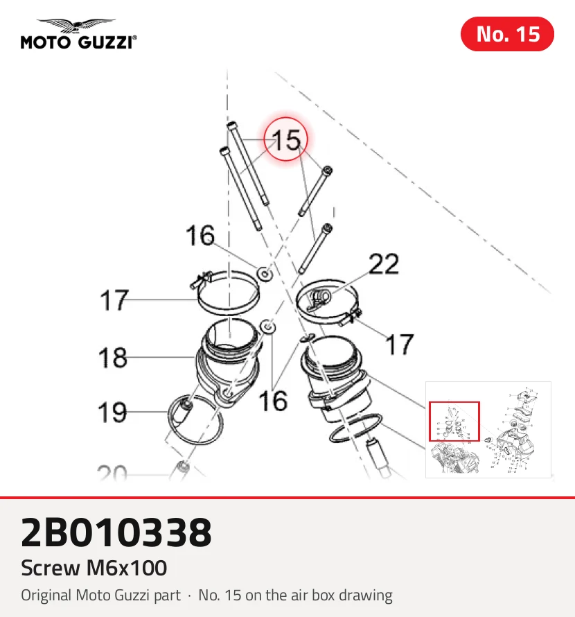 Screw M6x100