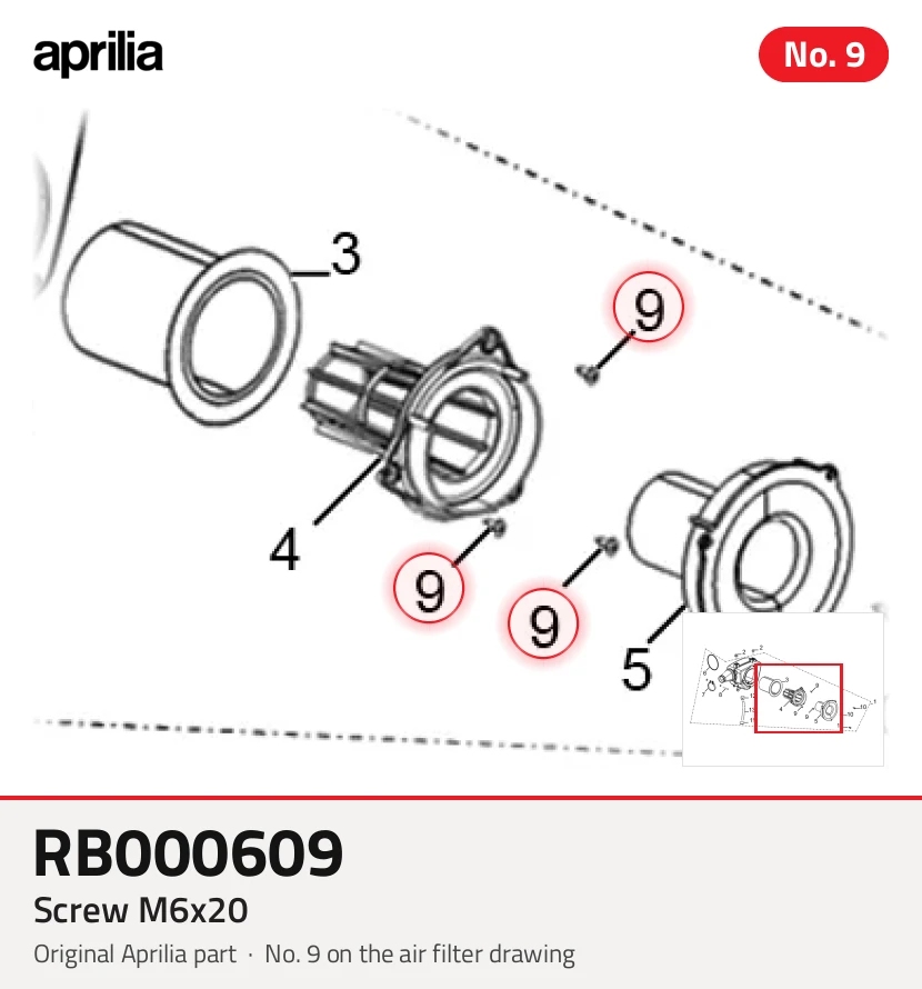 Tornillo M6X20