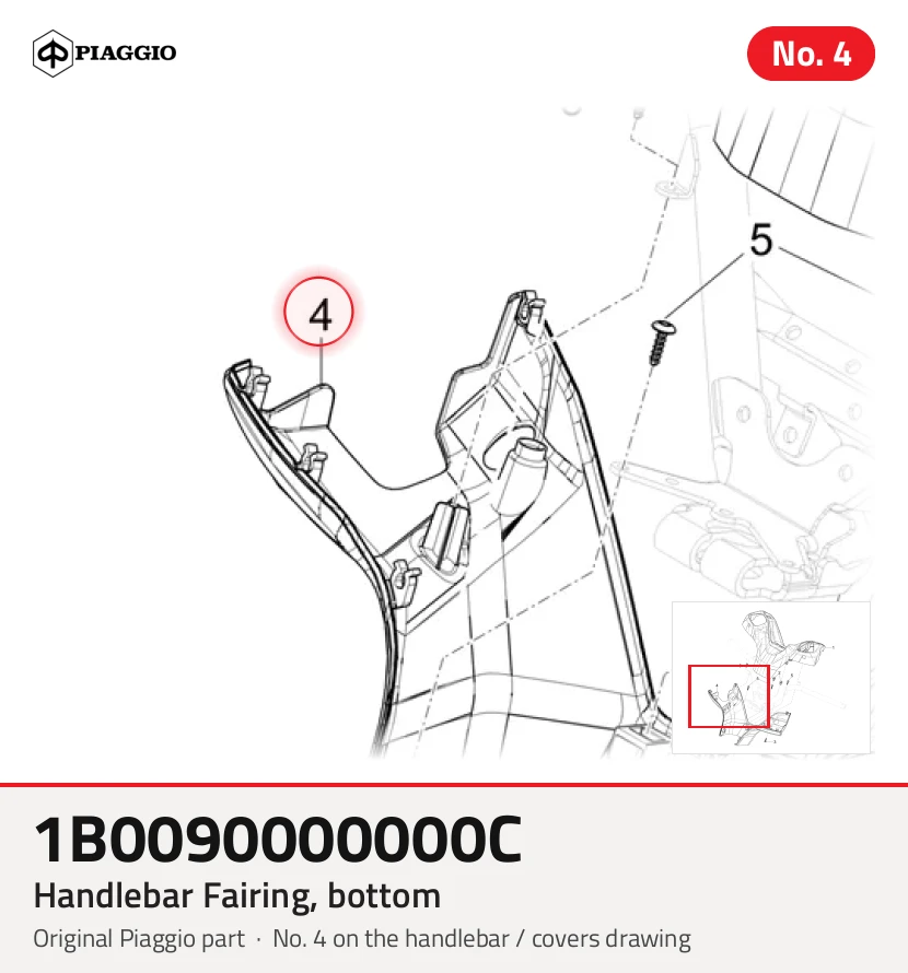 Handlebar Fairing, bottom