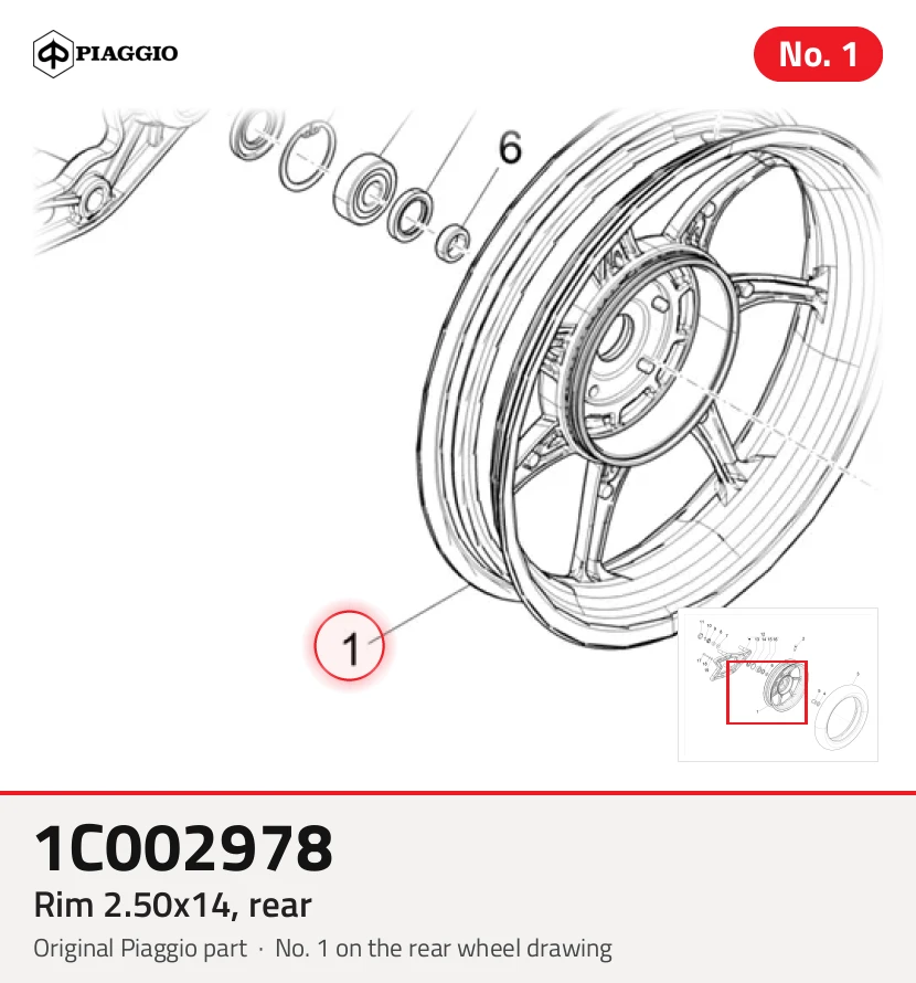 RIM 2,50x14, tył
