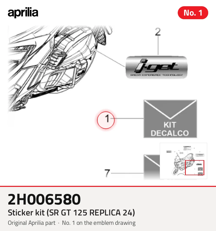 Stickerkit (sr GT 125 replica 24)