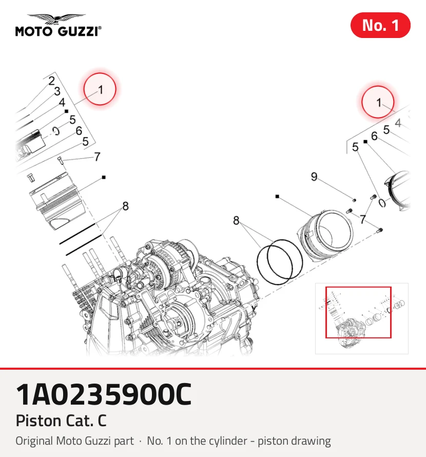 Piston cat. C