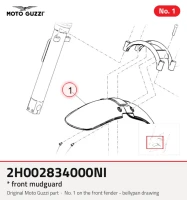 * Mudguard frontal
