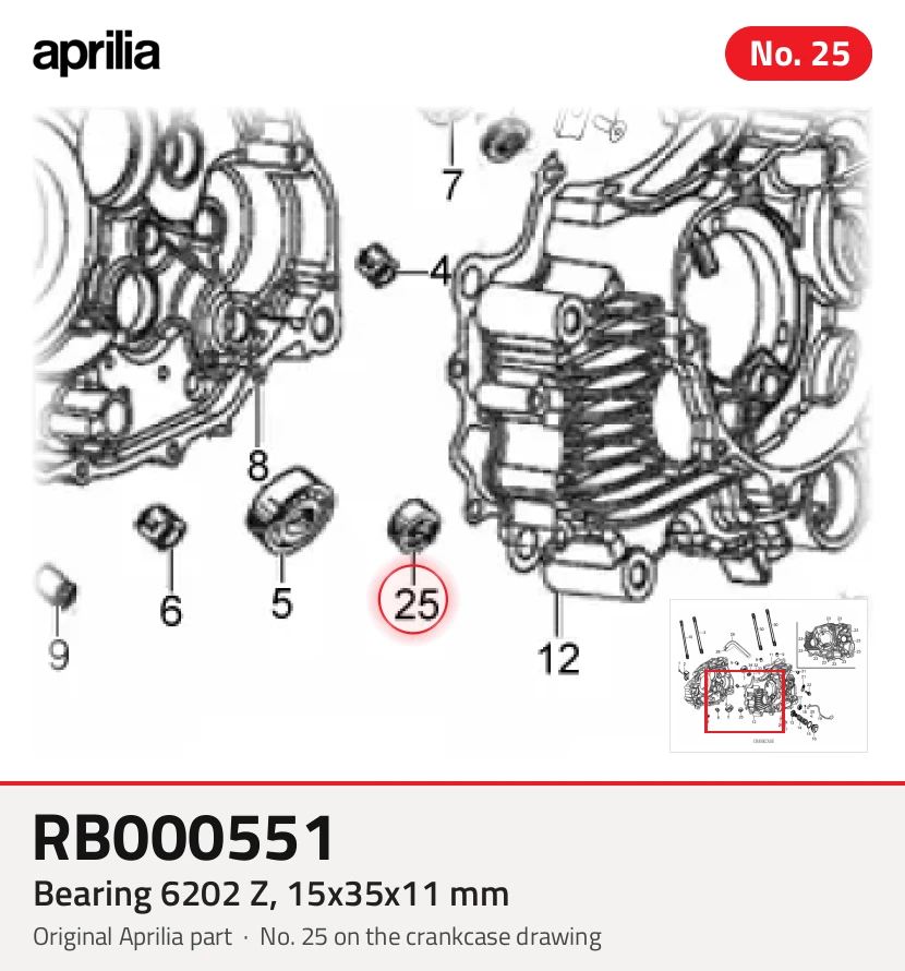 Rolamento 6202z