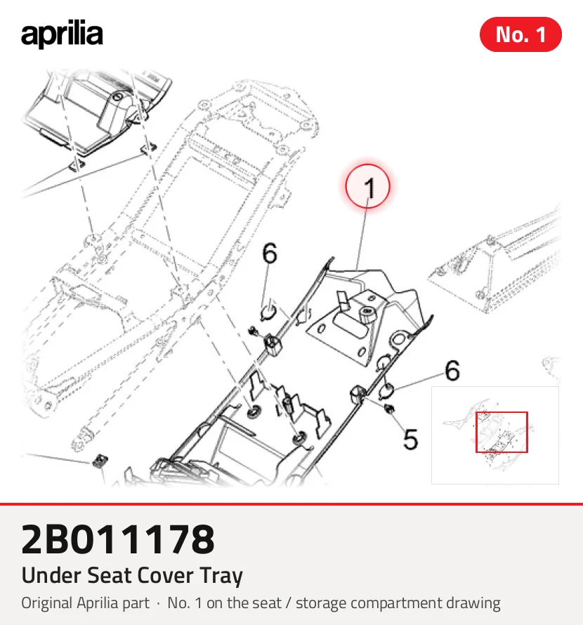 Bandeja de tapa del asiento