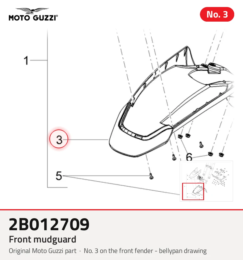 Front mudguard