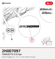 Placa de identificación HPE 310