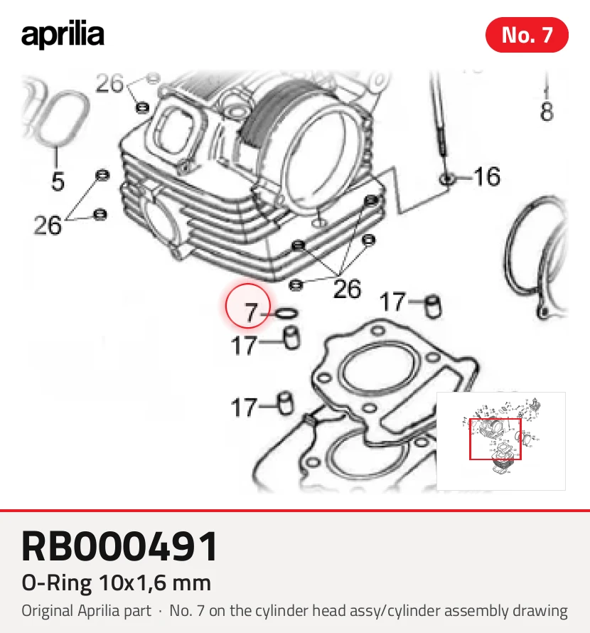 O-ring 10x1,6 mm