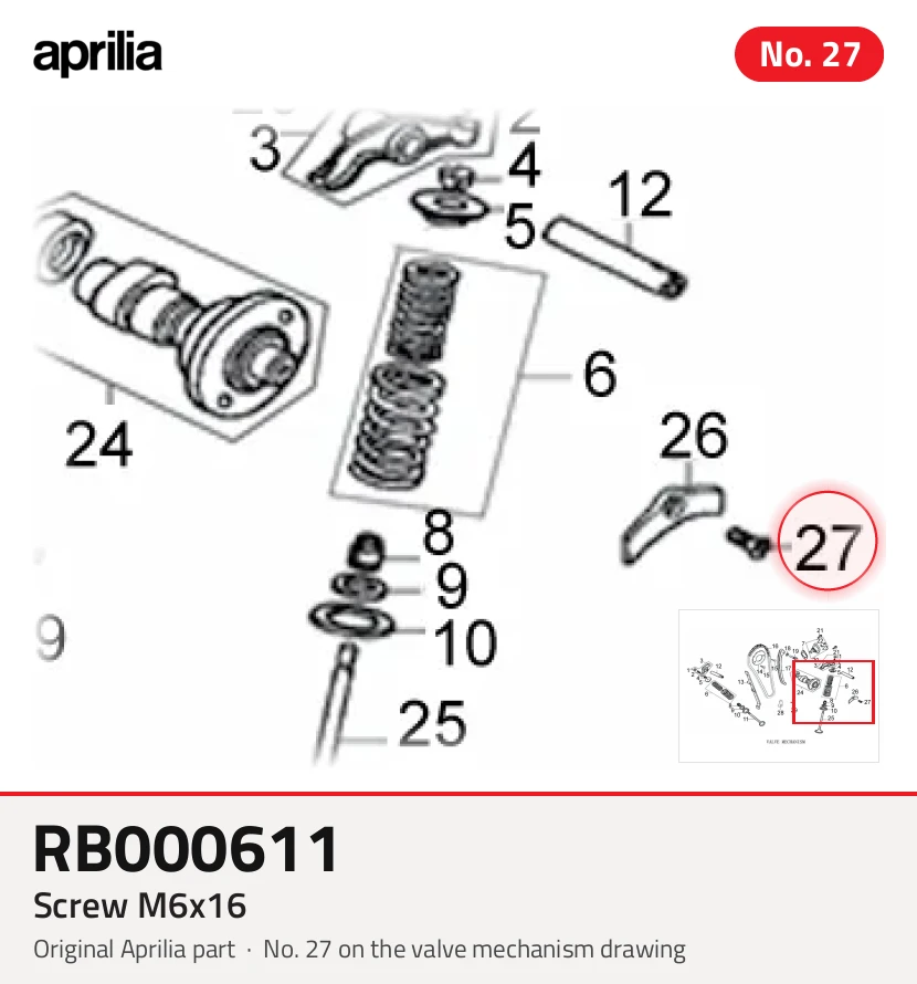 Tornillo M6X16