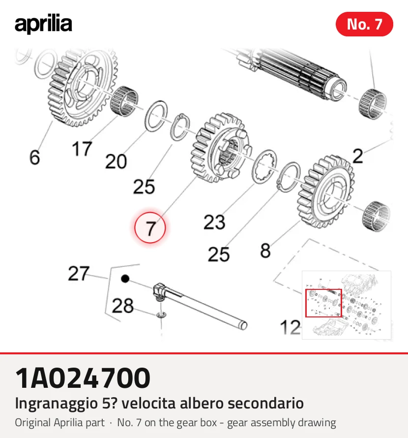 Ingranaggio 5? Velocita Albero Secondario
