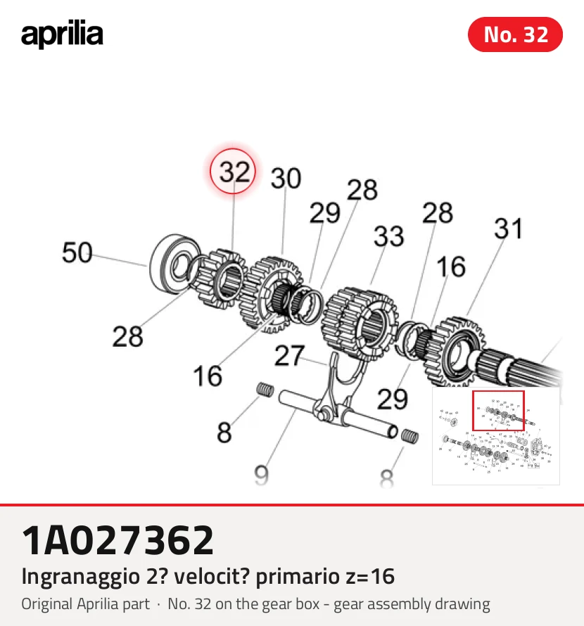 Ingranaggio 2? Velocit? Primario z = 16