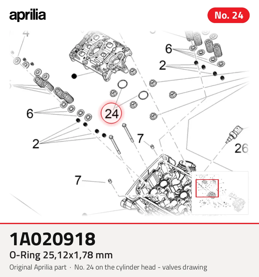 O-ring 25.12x1,78 mm