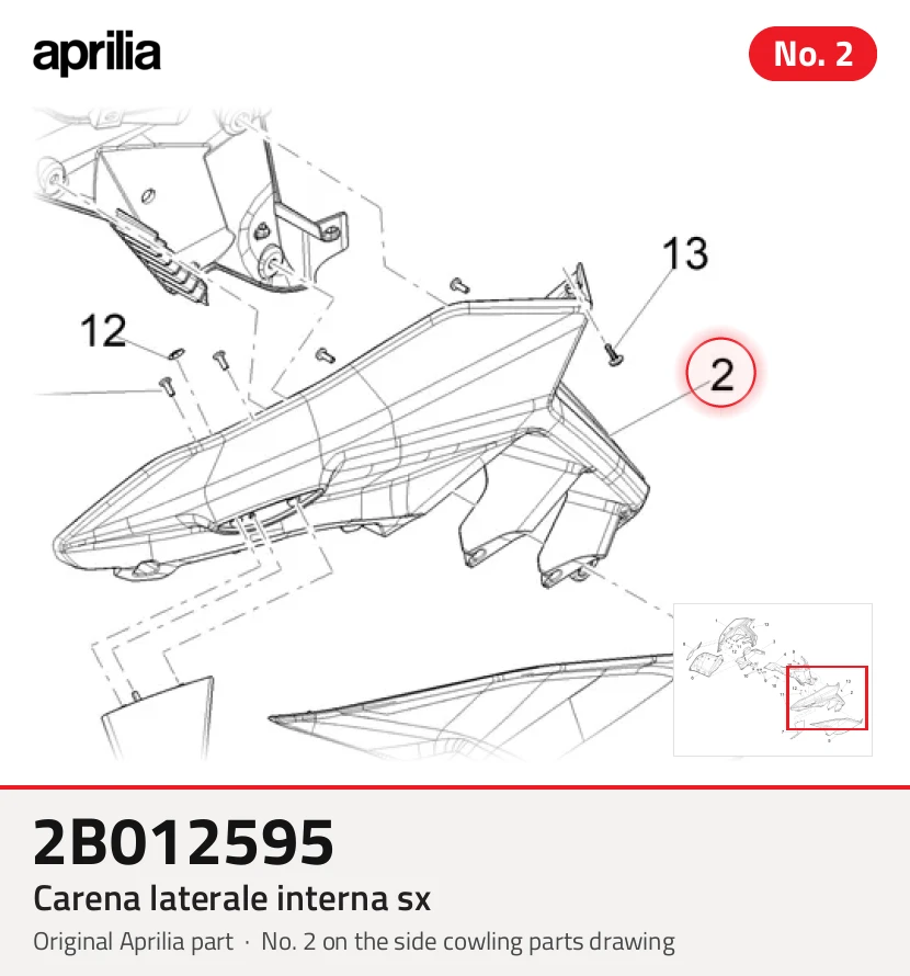 Carena latérale interne sx