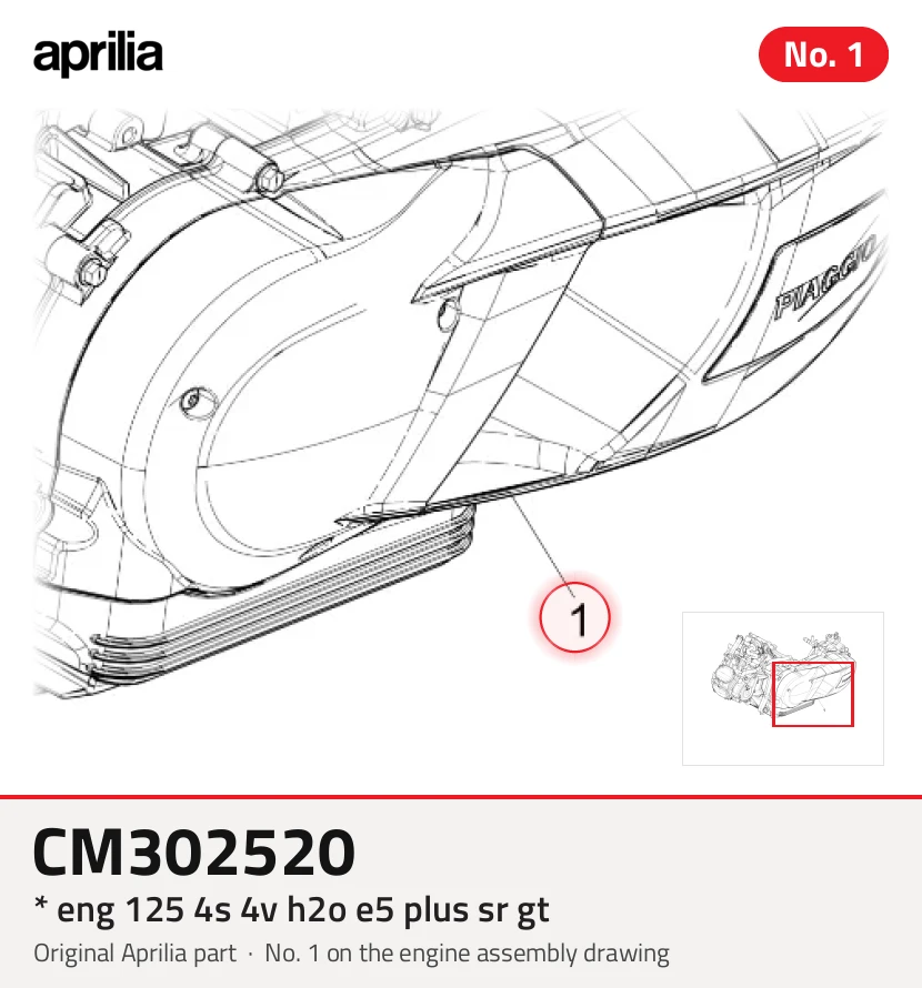 * ita 125 4S 4V H2O E5 più sr GT